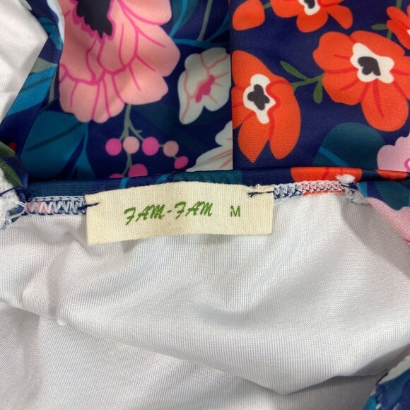 7am-7am Women's Multicolored One Piece Floral Swimsuit Sz M - Picture 7 of 9